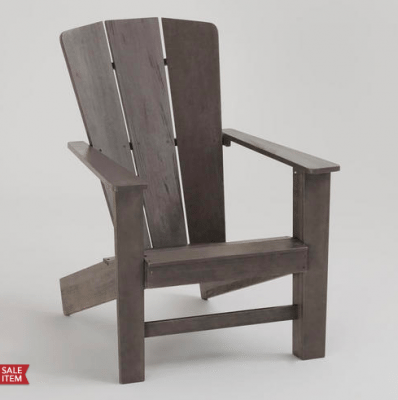 Gray Coastal Adirondack Chair $90.00