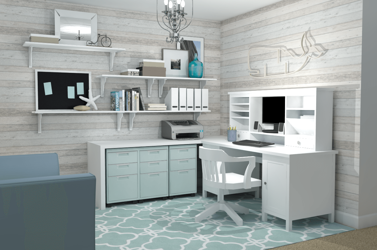 Feminine Home Office & Ikea Office Ideas - A Space to Call Home